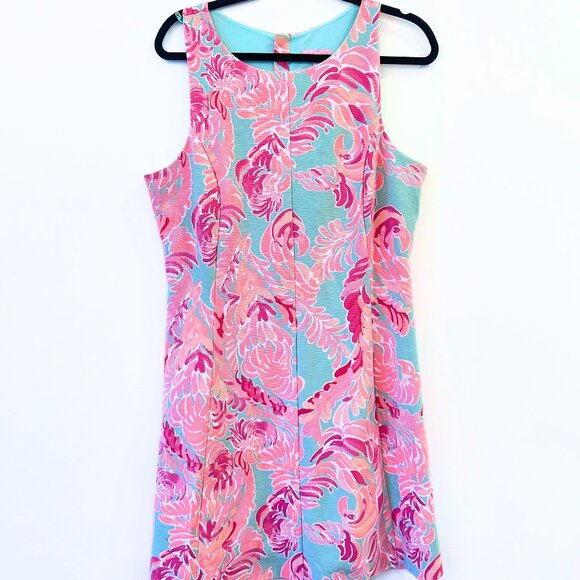 Lilly Pulitzer Cove Coastal Poolside Blue Love Birds Dress - Picture 2 of 3